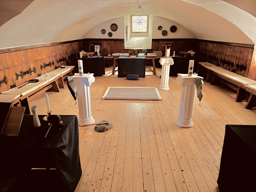 Freimaurer Loge Innenansicht, Tempel