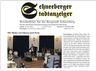 Mit Micha von Odessa nach Paris